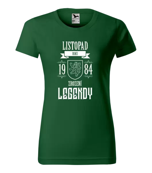 Dámské narozeninové tričko Zrození legendy