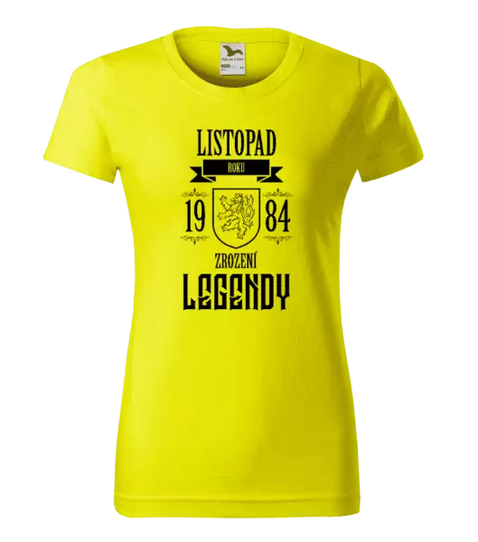 Dámské narozeninové tričko Zrození legendy