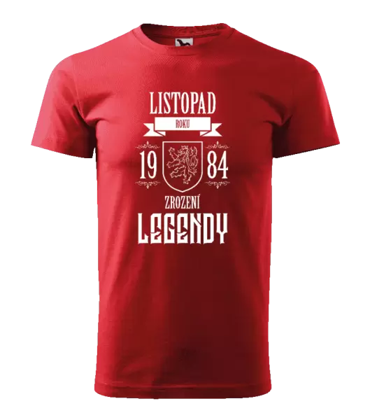 Pánské narozeninové tričko Zrození legendy