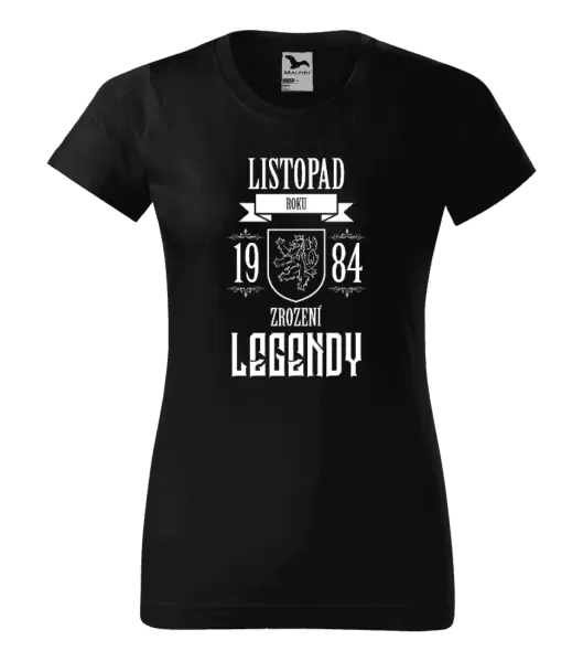 Dámské narozeninové tričko Zrození legendy