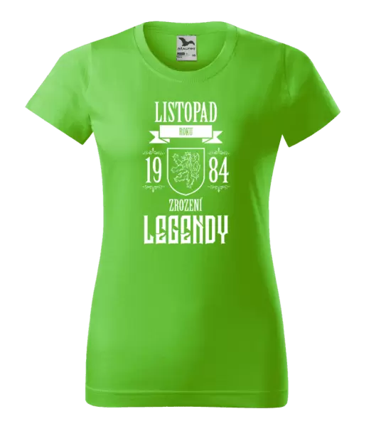 Dámské narozeninové tričko Zrození legendy