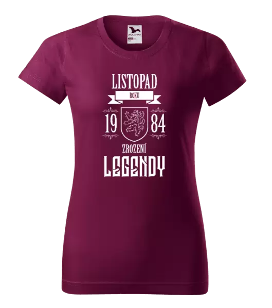 Dámské narozeninové tričko Zrození legendy