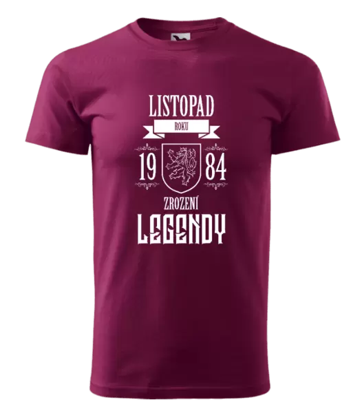Pánské narozeninové tričko Zrození legendy