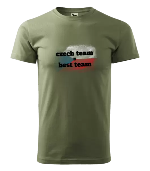 Pánské tričko Czech team = best team