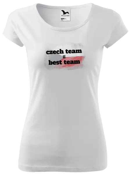 Dámské tričko Czech team = best team