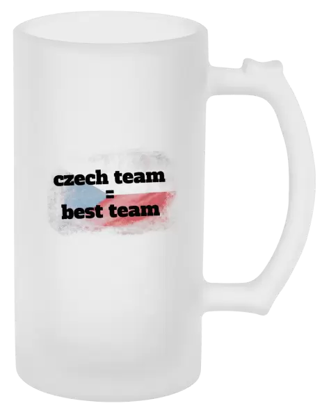 Půllitr Czech team = best team