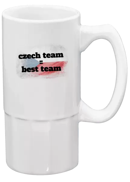 Půllitr Czech team = best team