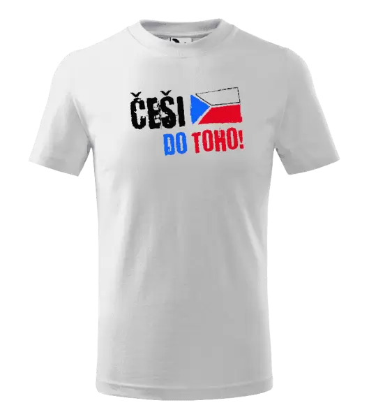 Dětské tričko Češi, do toho! - vlajka