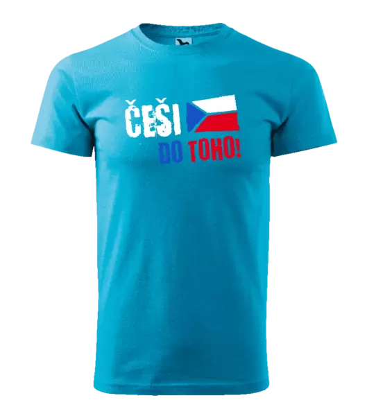 Pánské tričko Češi, do toho! - vlajka