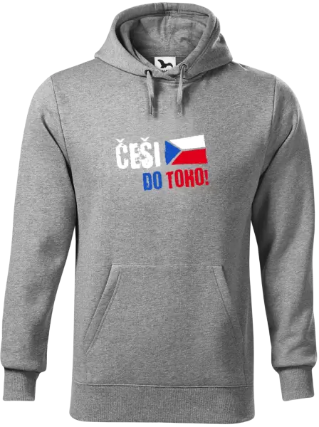 Pánská mikina Češi, do toho! - vlajka