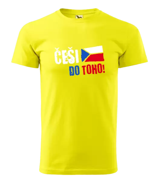 Pánské tričko Češi, do toho! - vlajka