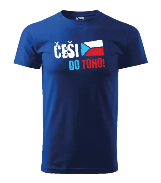 Pánské tričko Češi, do toho! - vlajka