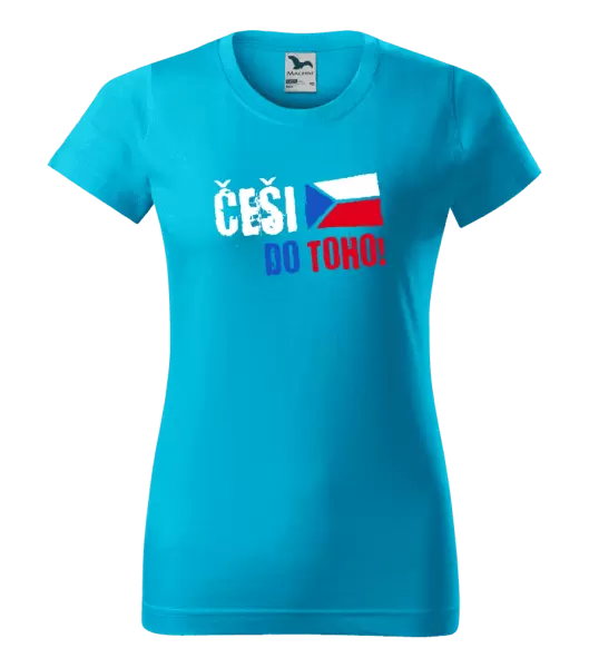 Dámské tričko Češi, do toho! - vlajka