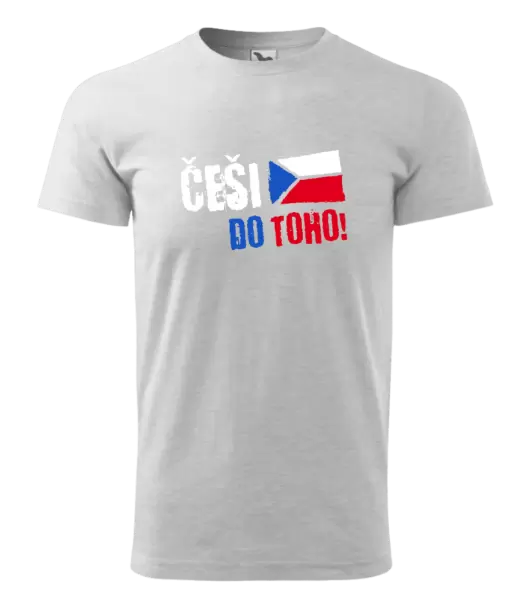 Pánské tričko Češi, do toho! - vlajka