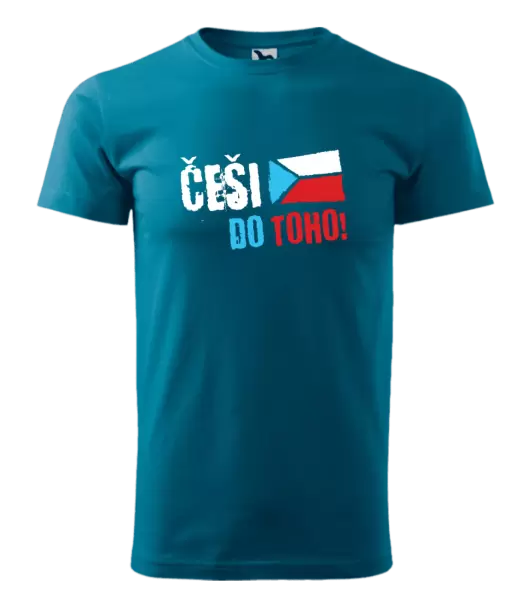 Pánské tričko Češi, do toho! - vlajka