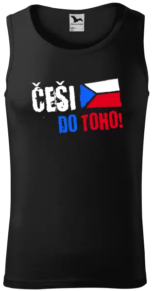 Pánské tílko Češi, do toho! - vlajka