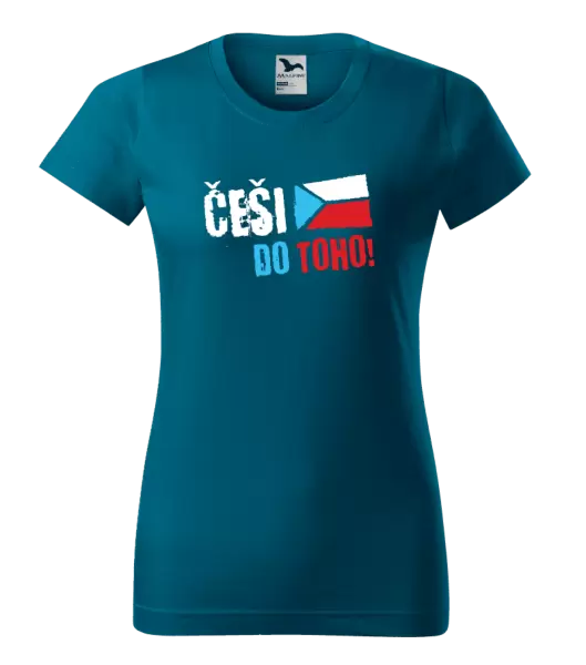 Dámské tričko Češi, do toho! - vlajka