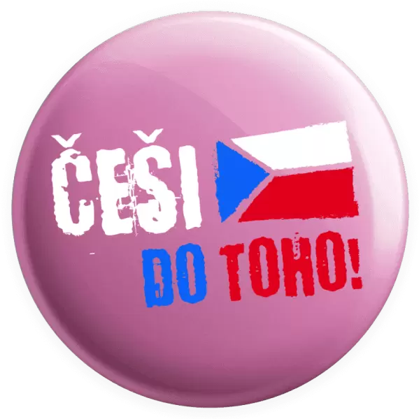 Placka Češi, do toho! - vlajka