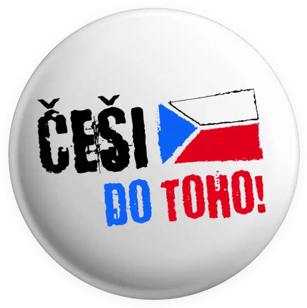 Placka Češi, do toho! - vlajka