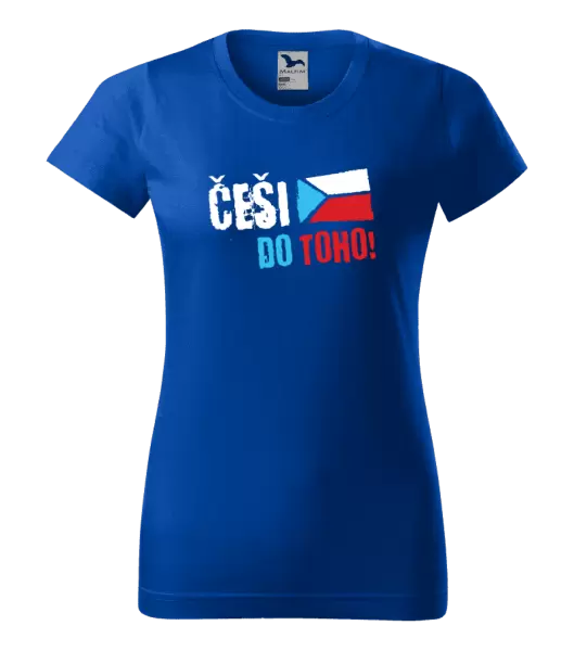 Dámské tričko Češi, do toho! - vlajka