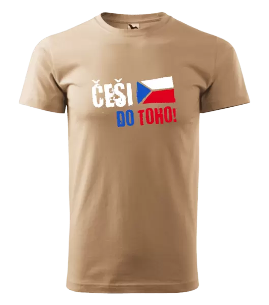 Pánské tričko Češi, do toho! - vlajka
