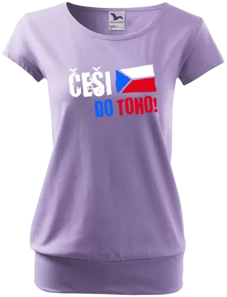 Dámské tričko Češi, do toho! - vlajka
