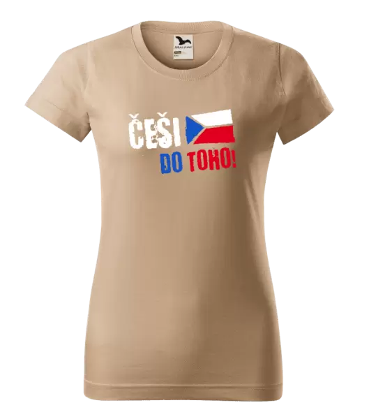 Dámské tričko Češi, do toho! - vlajka