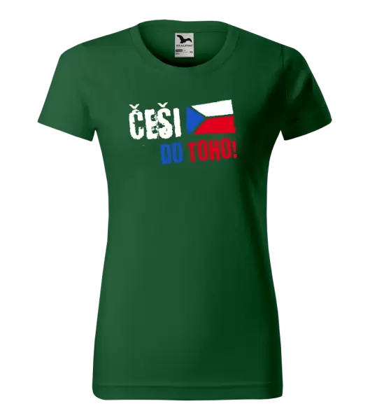 Dámské tričko Češi, do toho! - vlajka