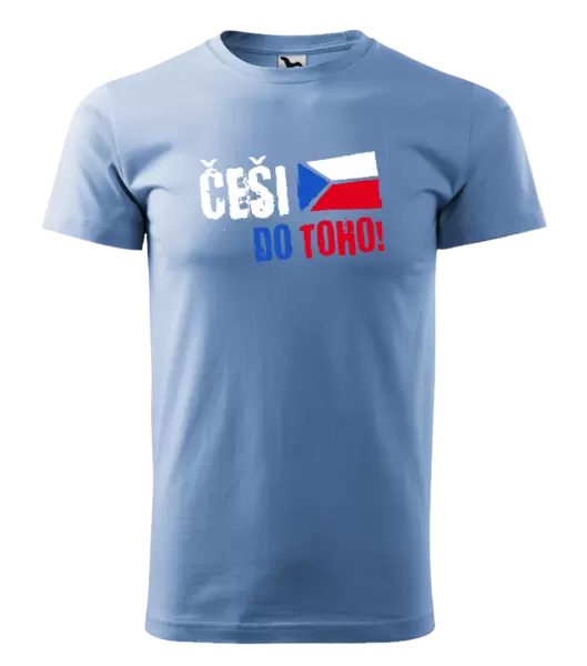 Pánské tričko Češi, do toho! - vlajka