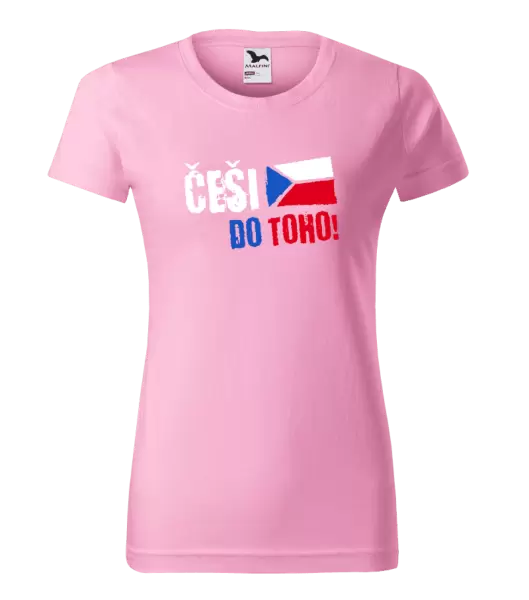 Dámské tričko Češi, do toho! - vlajka