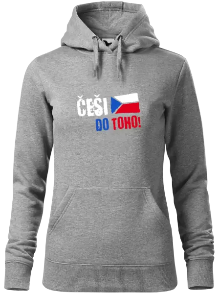 Dámská mikina Češi, do toho! - vlajka