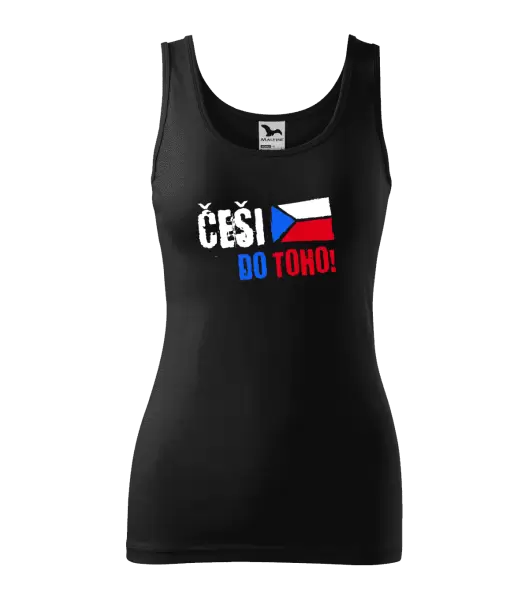 Dámské tílko Češi, do toho! - vlajka