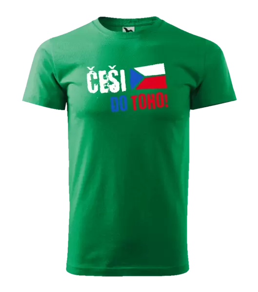 Pánské tričko Češi, do toho! - vlajka