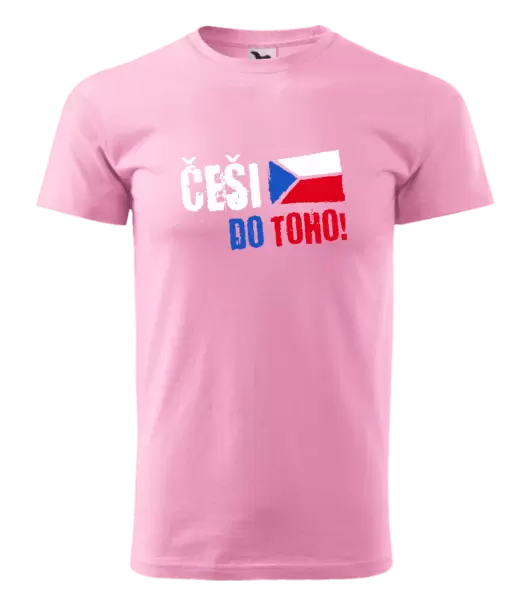 Pánské tričko Češi, do toho! - vlajka