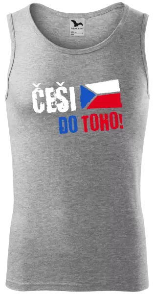 Pánské tílko Češi, do toho! - vlajka