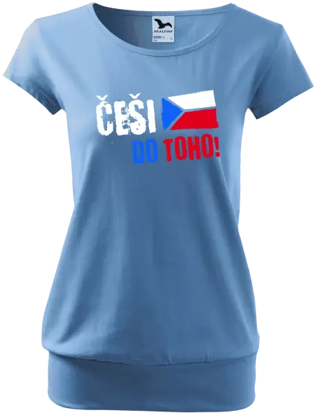 Dámské tričko Češi, do toho! - vlajka