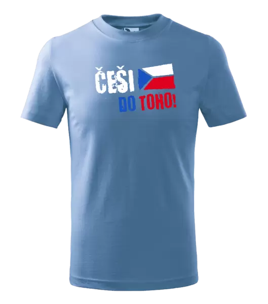 Dětské tričko Češi, do toho! - vlajka