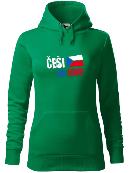 Dámská mikina Češi, do toho! - vlajka