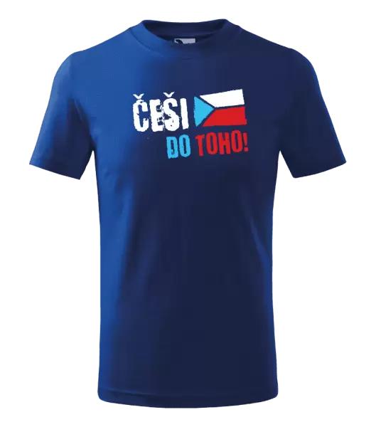 Dětské tričko Češi, do toho! - vlajka