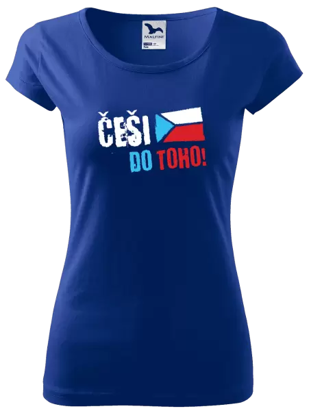 Dámské tričko Češi, do toho! - vlajka