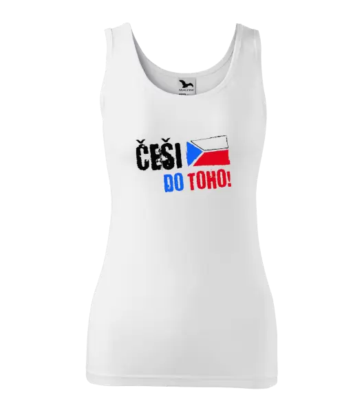 Dámské tílko Češi, do toho! - vlajka