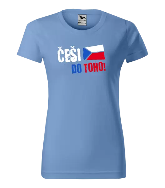 Dámské tričko Češi, do toho! - vlajka