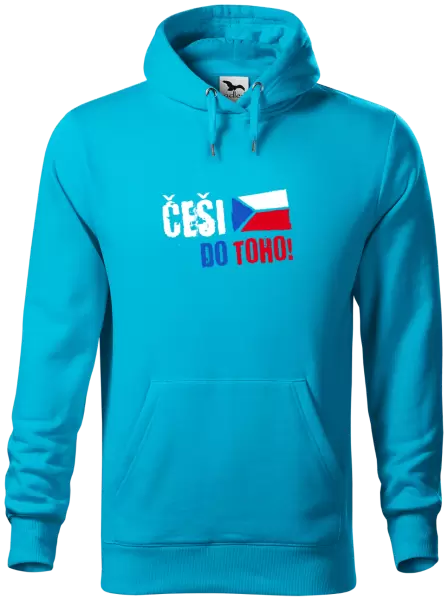 Pánská mikina Češi, do toho! - vlajka