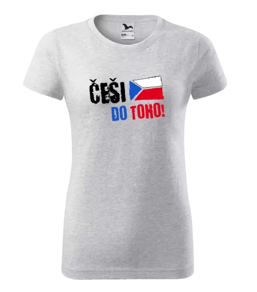 Dámské tričko Češi, do toho! - vlajka