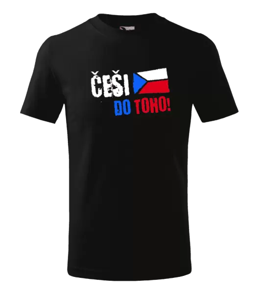 Dětské tričko Češi, do toho! - vlajka