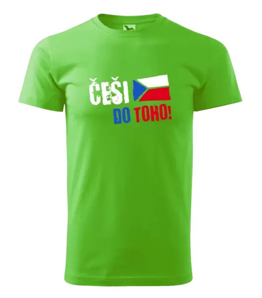 Pánské tričko Češi, do toho! - vlajka