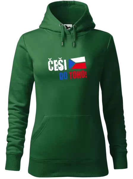 Dámská mikina Češi, do toho! - vlajka
