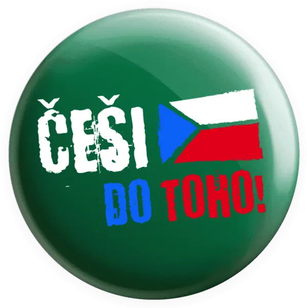 Placka Češi, do toho! - vlajka