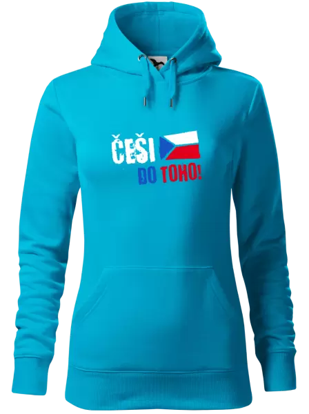 Dámská mikina Češi, do toho! - vlajka