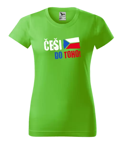 Dámské tričko Češi, do toho! - vlajka